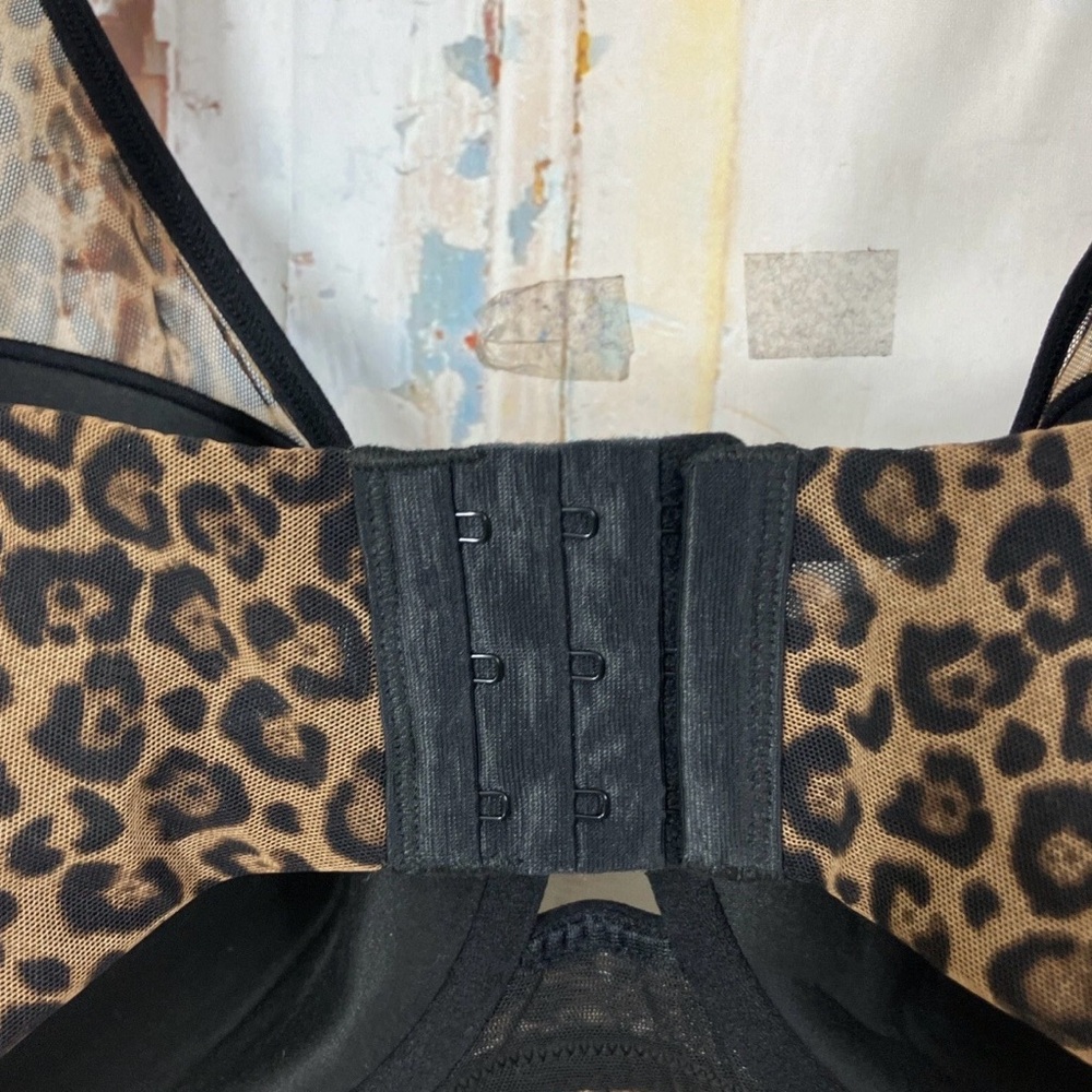 Leopard Print Bra - Brown - Picture 3 of 6